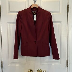 NWT Brooks Brothers Elegant Burgundy Women's Blazer (size 10)